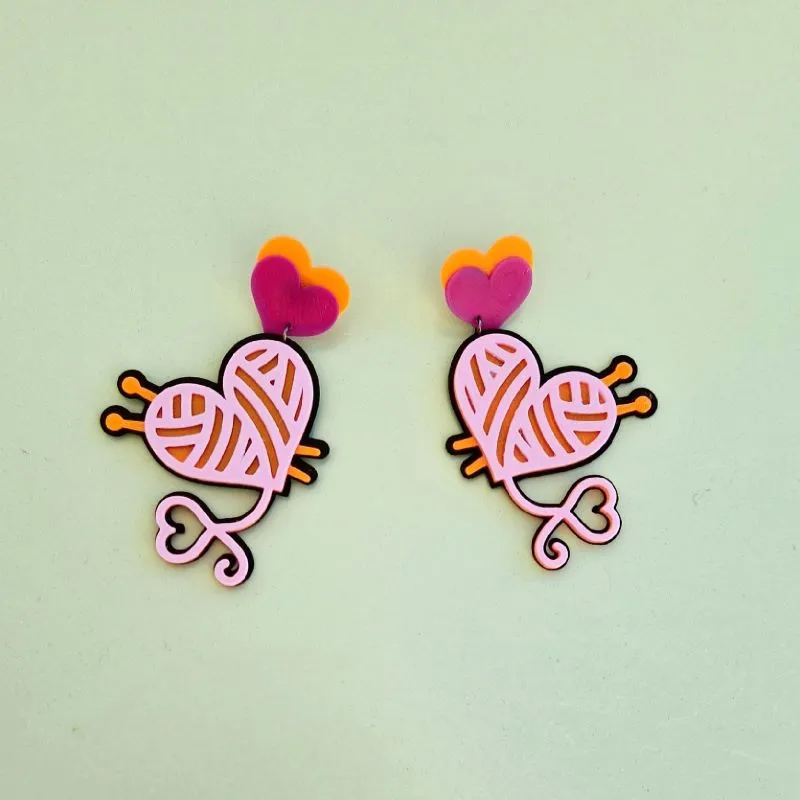 CorazonYarn Earrings – Knitter version