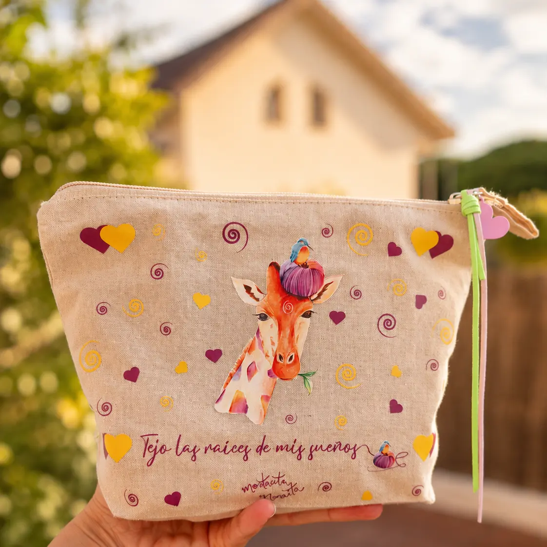 Pouch “I knit the roots of my dreams” - Image 3