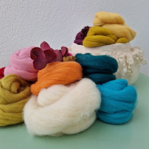 Lana cardada peinada