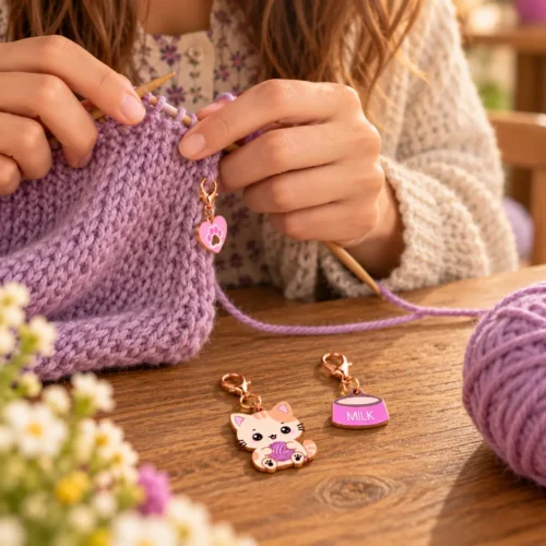 Alternative view of Marcadores Meow & Knit