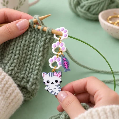 Alternative view of Cuentavueltas Meow and Knit