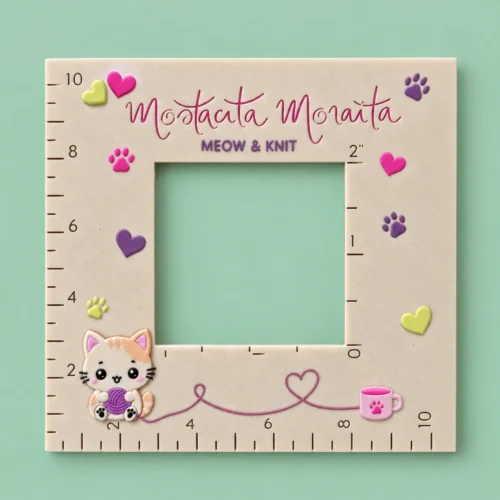 Medidor de muestras Meow & Knit