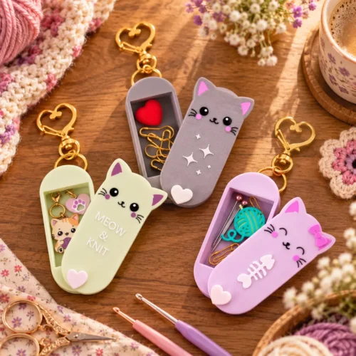 Alternative view of Cajita organizadora Meow & Knit